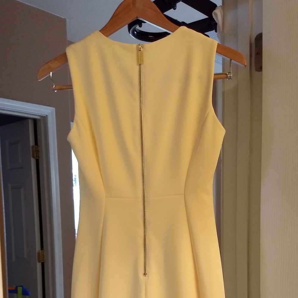 Light Banana Yellow Calvin Klein Petite Dress